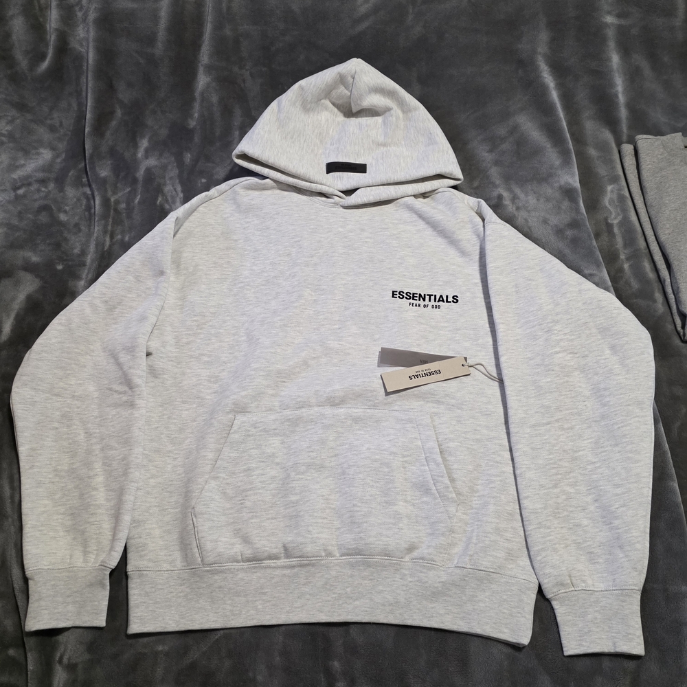 Essentials Fear Of God Gray Hoodie for Men